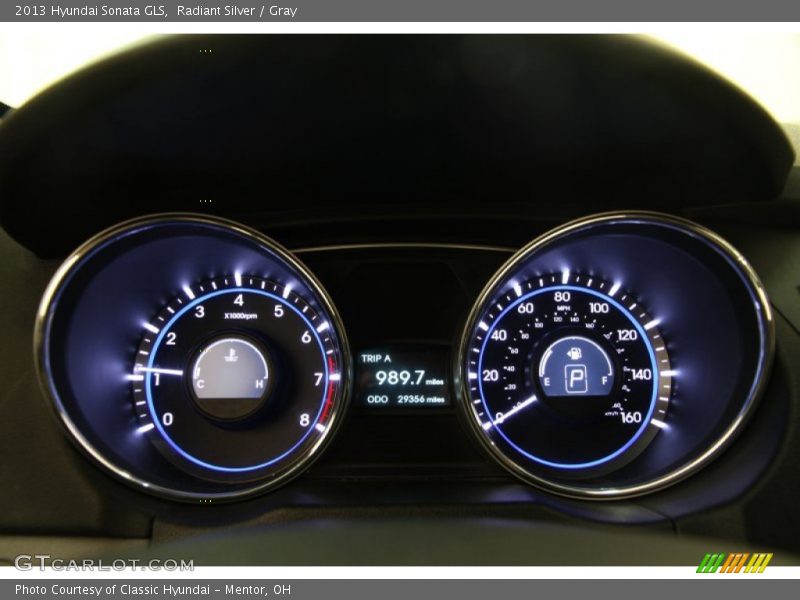 Radiant Silver / Gray 2013 Hyundai Sonata GLS