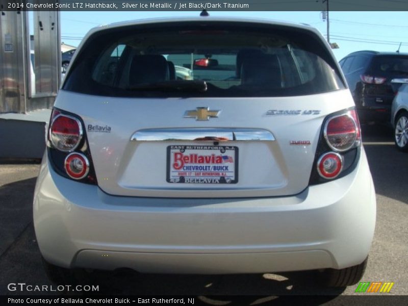 Silver Ice Metallic / Jet Black/Dark Titanium 2014 Chevrolet Sonic LTZ Hatchback