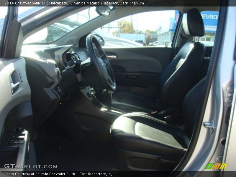 Silver Ice Metallic / Jet Black/Dark Titanium 2014 Chevrolet Sonic LTZ Hatchback