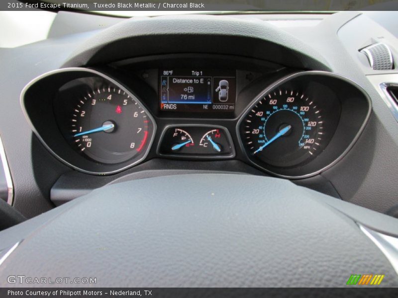 Tuxedo Black Metallic / Charcoal Black 2015 Ford Escape Titanium