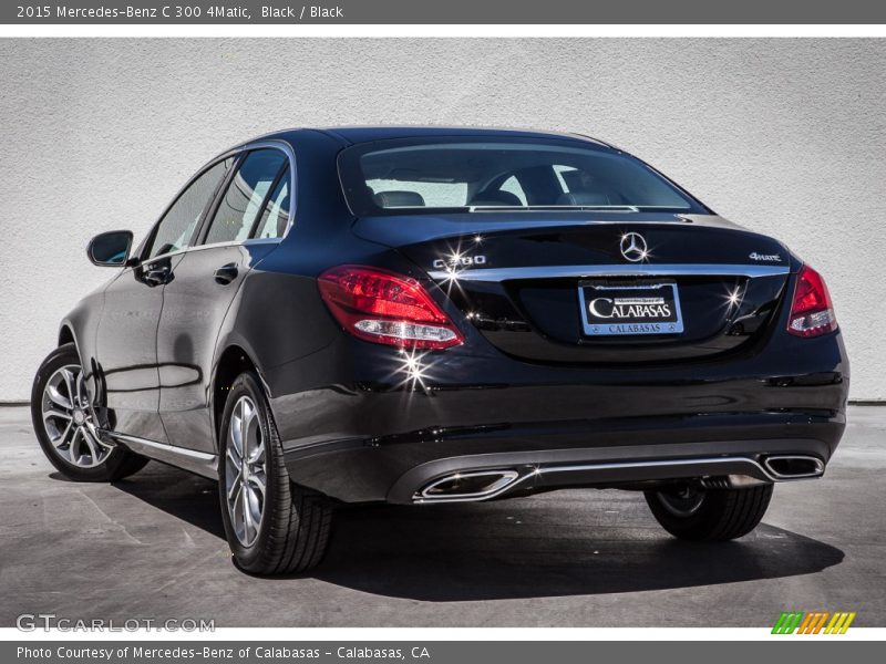 Black / Black 2015 Mercedes-Benz C 300 4Matic