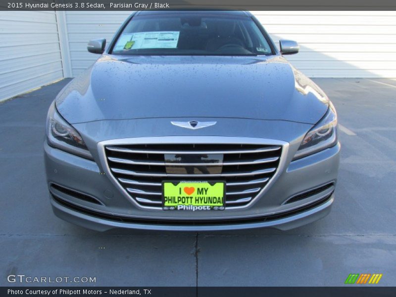Parisian Gray / Black 2015 Hyundai Genesis 3.8 Sedan