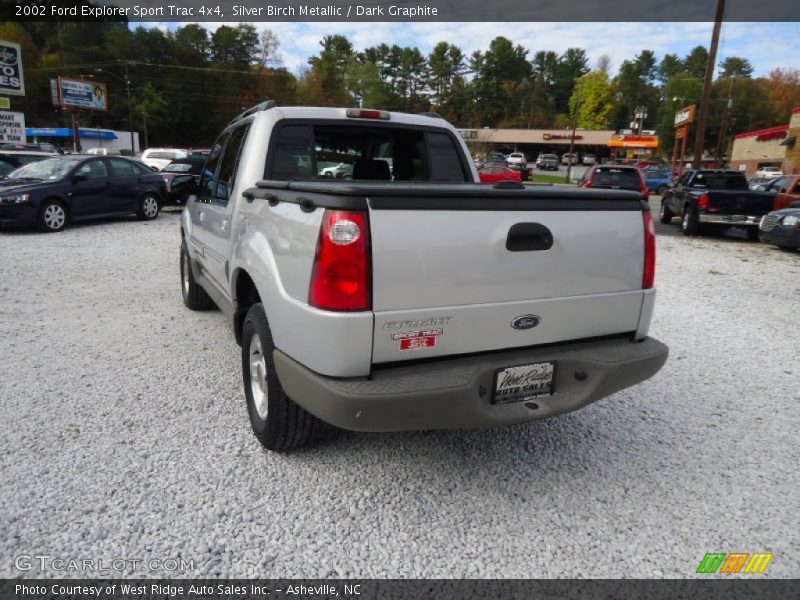 Silver Birch Metallic / Dark Graphite 2002 Ford Explorer Sport Trac 4x4