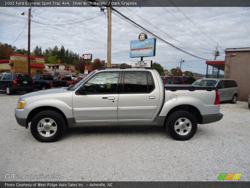 Silver Birch Metallic / Dark Graphite 2002 Ford Explorer Sport Trac 4x4