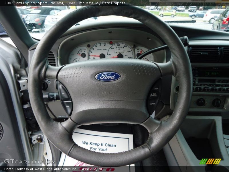 Silver Birch Metallic / Dark Graphite 2002 Ford Explorer Sport Trac 4x4