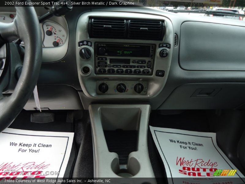 Silver Birch Metallic / Dark Graphite 2002 Ford Explorer Sport Trac 4x4