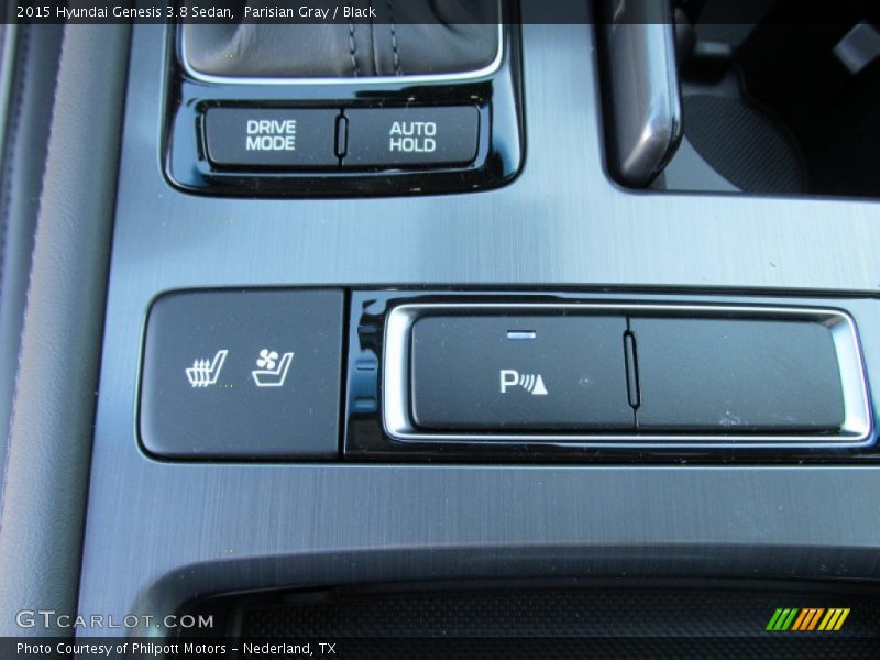 Parisian Gray / Black 2015 Hyundai Genesis 3.8 Sedan