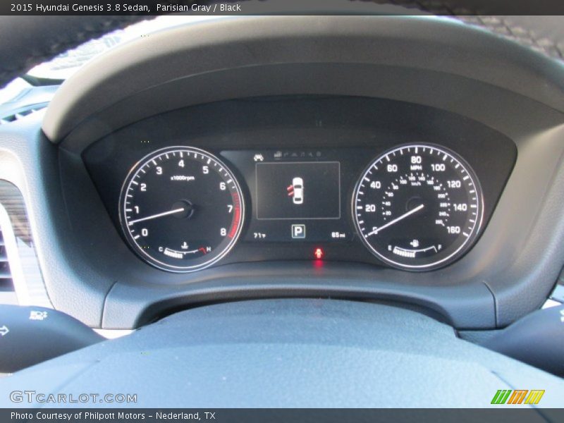 Parisian Gray / Black 2015 Hyundai Genesis 3.8 Sedan