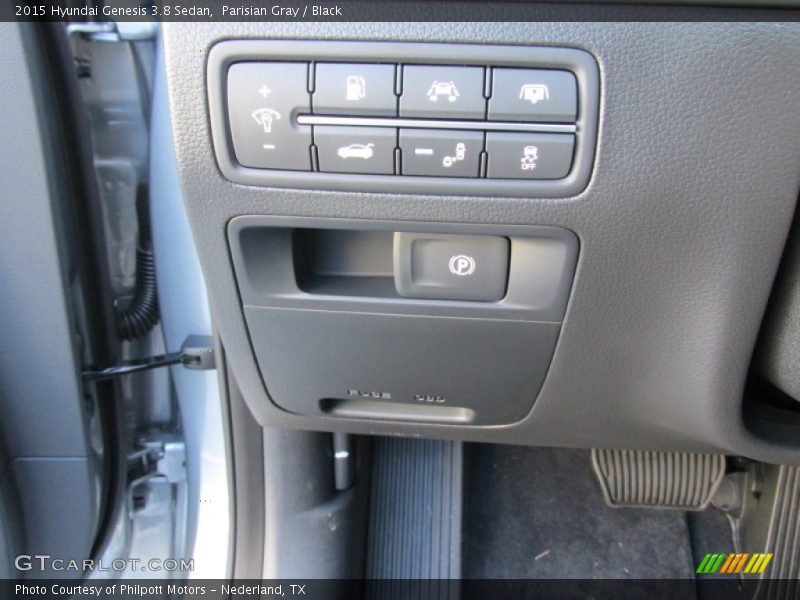 Parisian Gray / Black 2015 Hyundai Genesis 3.8 Sedan