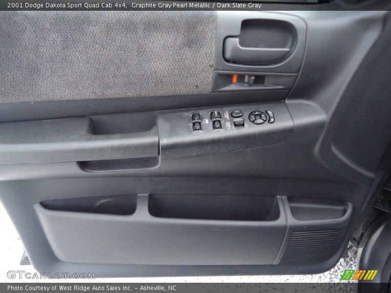 Graphite Gray Pearl Metallic / Dark Slate Gray 2001 Dodge Dakota Sport Quad Cab 4x4