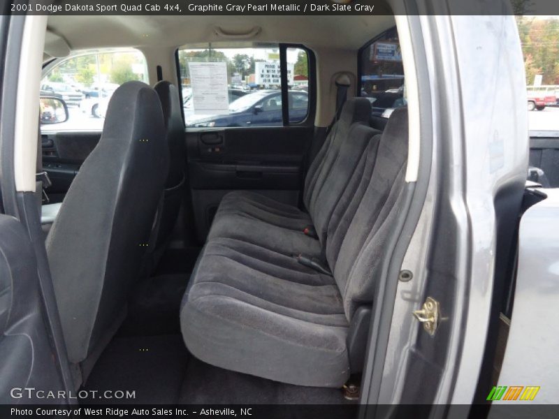 Graphite Gray Pearl Metallic / Dark Slate Gray 2001 Dodge Dakota Sport Quad Cab 4x4