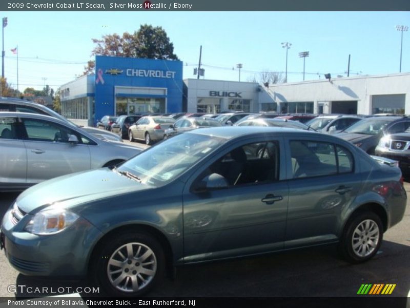 Silver Moss Metallic / Ebony 2009 Chevrolet Cobalt LT Sedan
