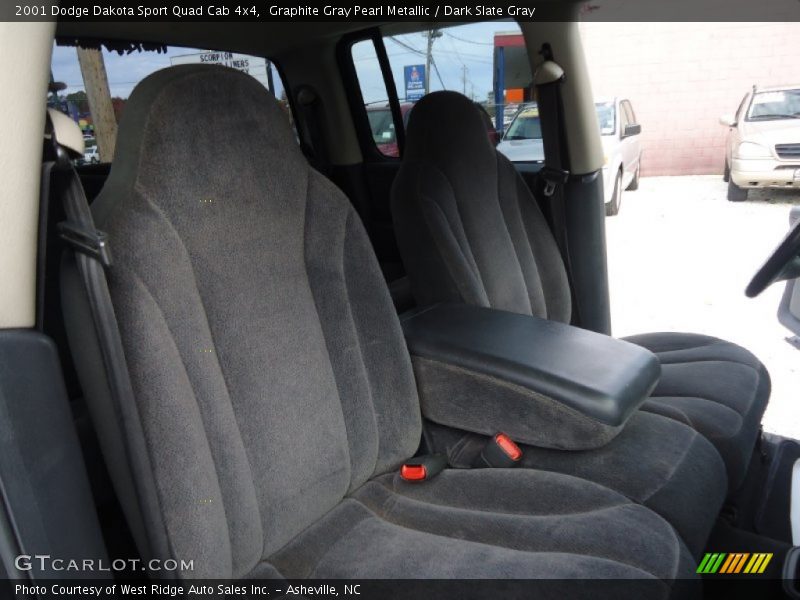 Graphite Gray Pearl Metallic / Dark Slate Gray 2001 Dodge Dakota Sport Quad Cab 4x4
