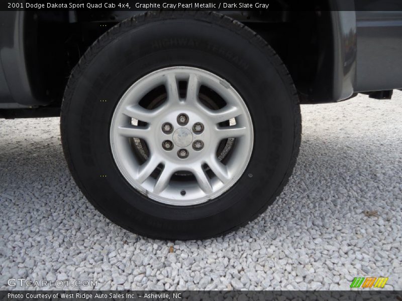 Graphite Gray Pearl Metallic / Dark Slate Gray 2001 Dodge Dakota Sport Quad Cab 4x4