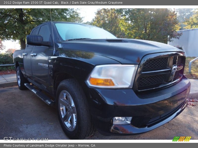 Black / Dark Slate Gray/Medium Graystone 2012 Dodge Ram 1500 ST Quad Cab