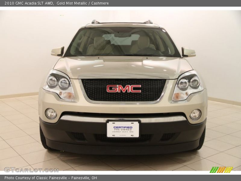Gold Mist Metallic / Cashmere 2010 GMC Acadia SLT AWD