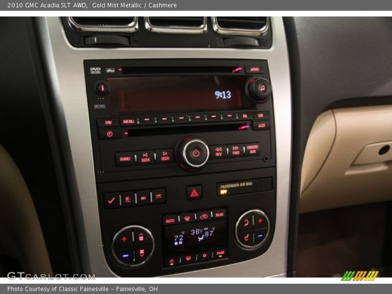 Gold Mist Metallic / Cashmere 2010 GMC Acadia SLT AWD