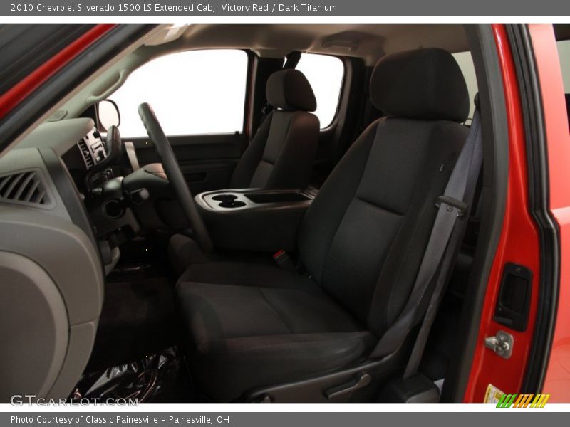 Victory Red / Dark Titanium 2010 Chevrolet Silverado 1500 LS Extended Cab