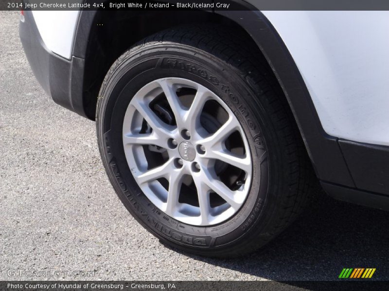 Bright White / Iceland - Black/Iceland Gray 2014 Jeep Cherokee Latitude 4x4