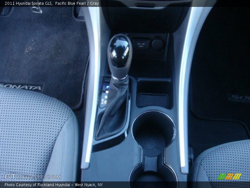 Pacific Blue Pearl / Gray 2011 Hyundai Sonata GLS