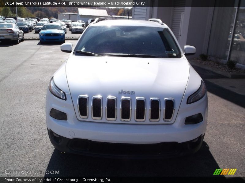 Bright White / Iceland - Black/Iceland Gray 2014 Jeep Cherokee Latitude 4x4