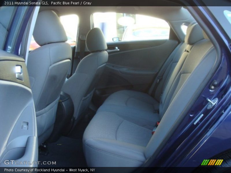 Pacific Blue Pearl / Gray 2011 Hyundai Sonata GLS