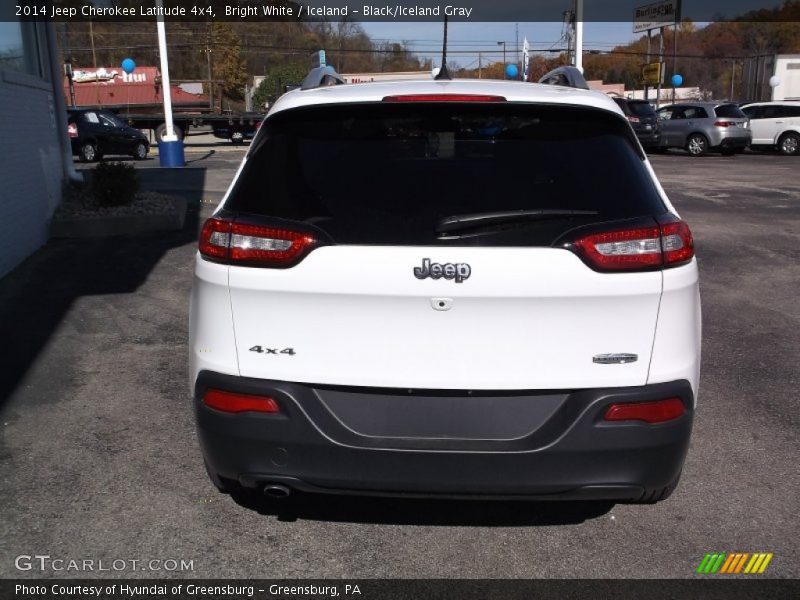 Bright White / Iceland - Black/Iceland Gray 2014 Jeep Cherokee Latitude 4x4