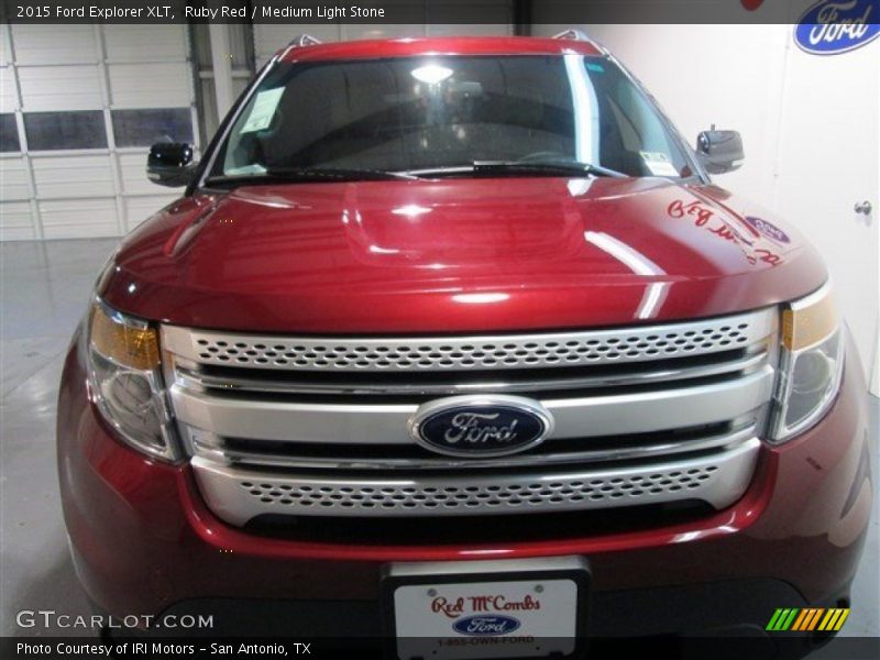Ruby Red / Medium Light Stone 2015 Ford Explorer XLT