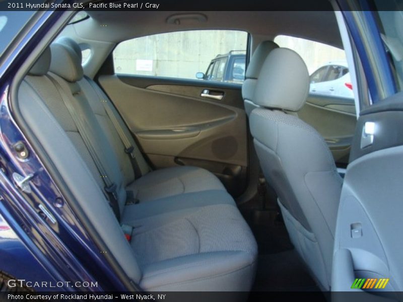Pacific Blue Pearl / Gray 2011 Hyundai Sonata GLS