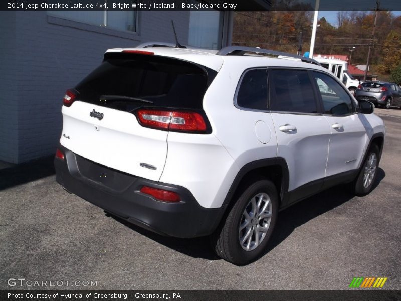 Bright White / Iceland - Black/Iceland Gray 2014 Jeep Cherokee Latitude 4x4