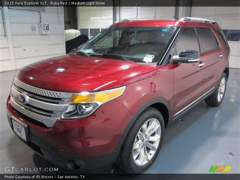 Ruby Red / Medium Light Stone 2015 Ford Explorer XLT