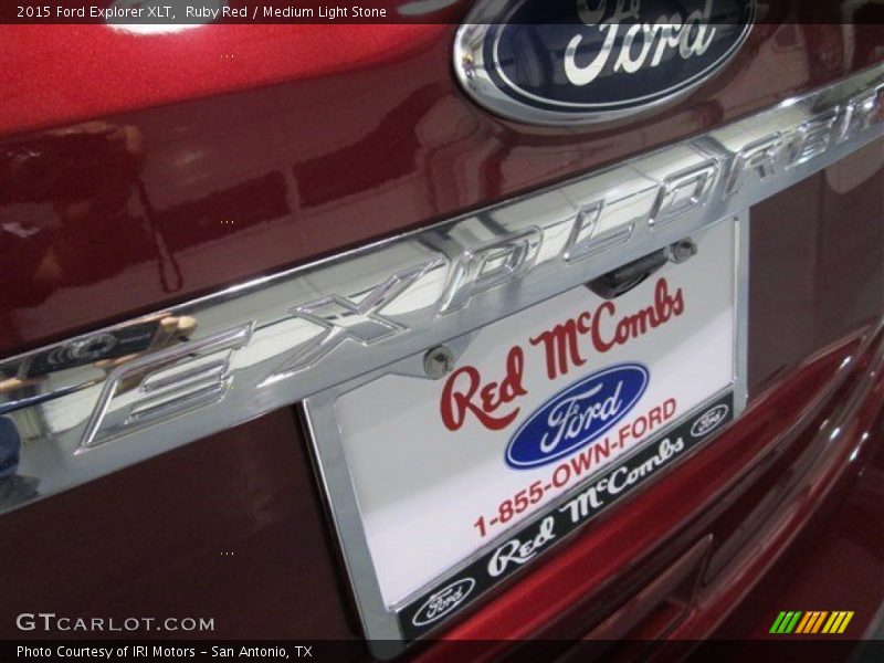 Ruby Red / Medium Light Stone 2015 Ford Explorer XLT