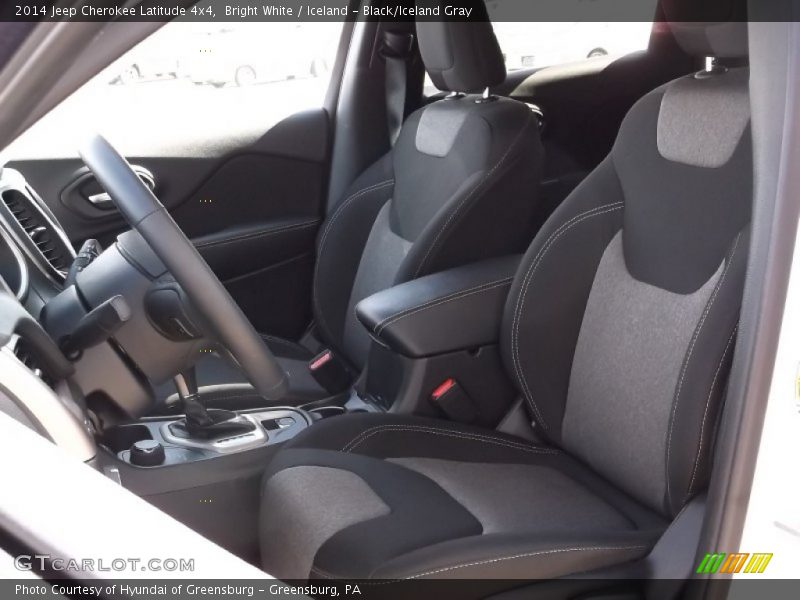 Bright White / Iceland - Black/Iceland Gray 2014 Jeep Cherokee Latitude 4x4