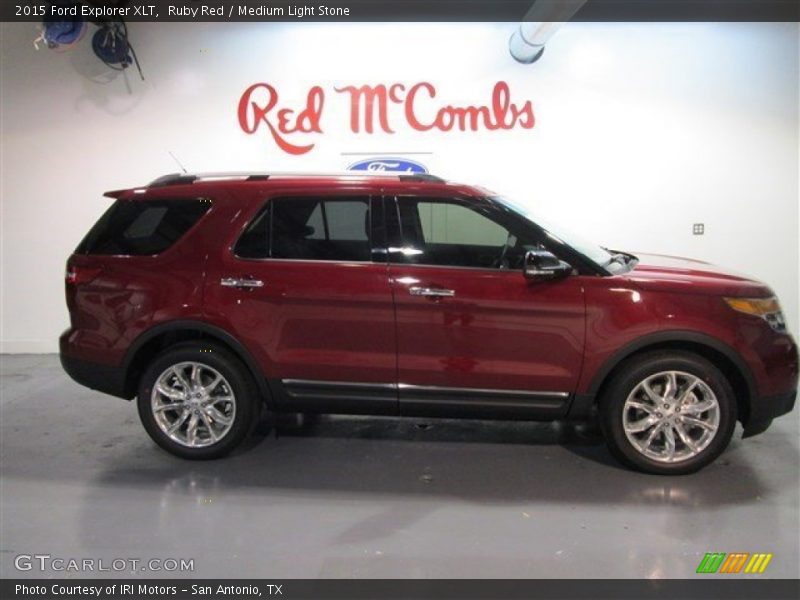 Ruby Red / Medium Light Stone 2015 Ford Explorer XLT