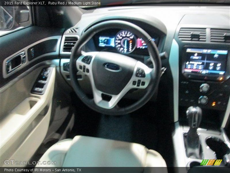 Ruby Red / Medium Light Stone 2015 Ford Explorer XLT
