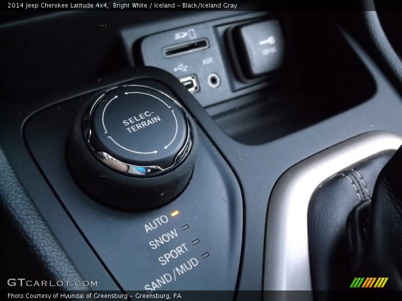 Bright White / Iceland - Black/Iceland Gray 2014 Jeep Cherokee Latitude 4x4