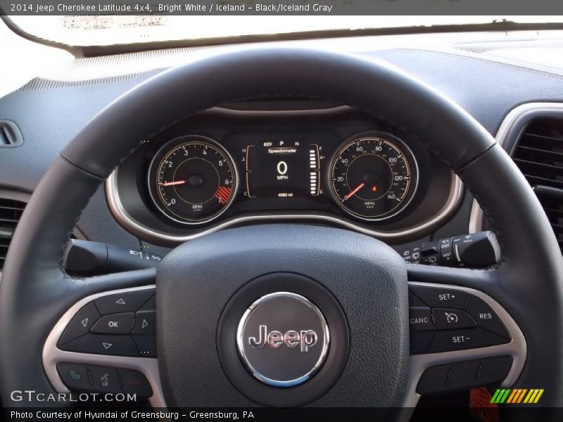 Bright White / Iceland - Black/Iceland Gray 2014 Jeep Cherokee Latitude 4x4
