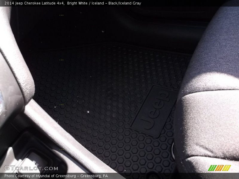 Bright White / Iceland - Black/Iceland Gray 2014 Jeep Cherokee Latitude 4x4