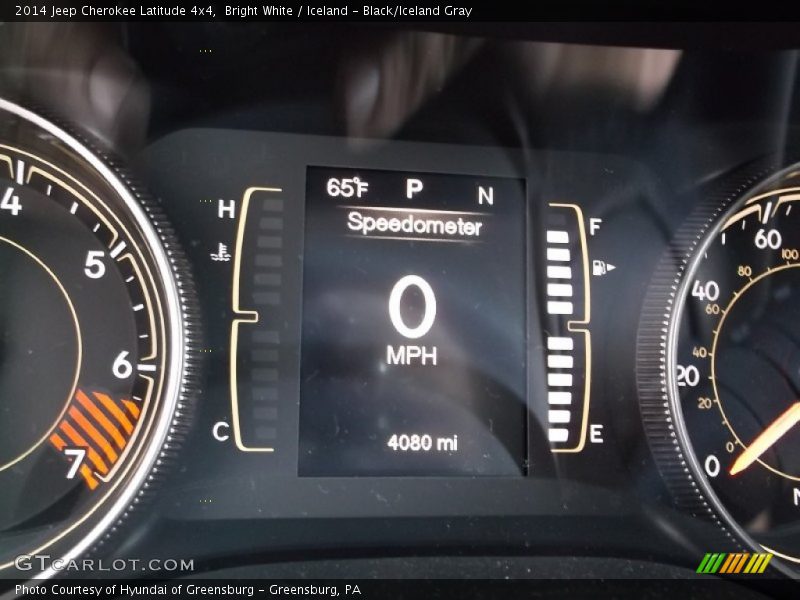 Bright White / Iceland - Black/Iceland Gray 2014 Jeep Cherokee Latitude 4x4