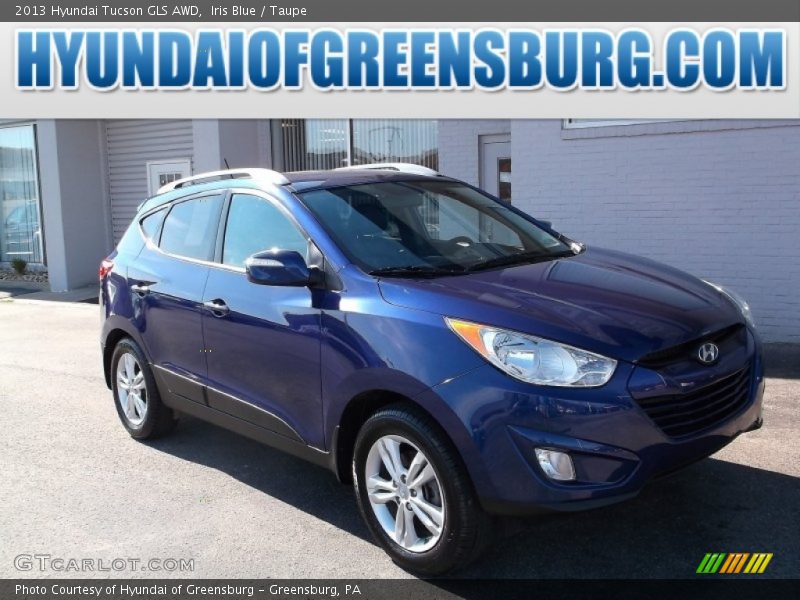 Iris Blue / Taupe 2013 Hyundai Tucson GLS AWD