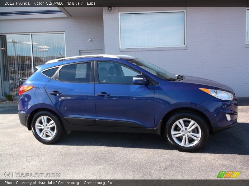 Iris Blue / Taupe 2013 Hyundai Tucson GLS AWD