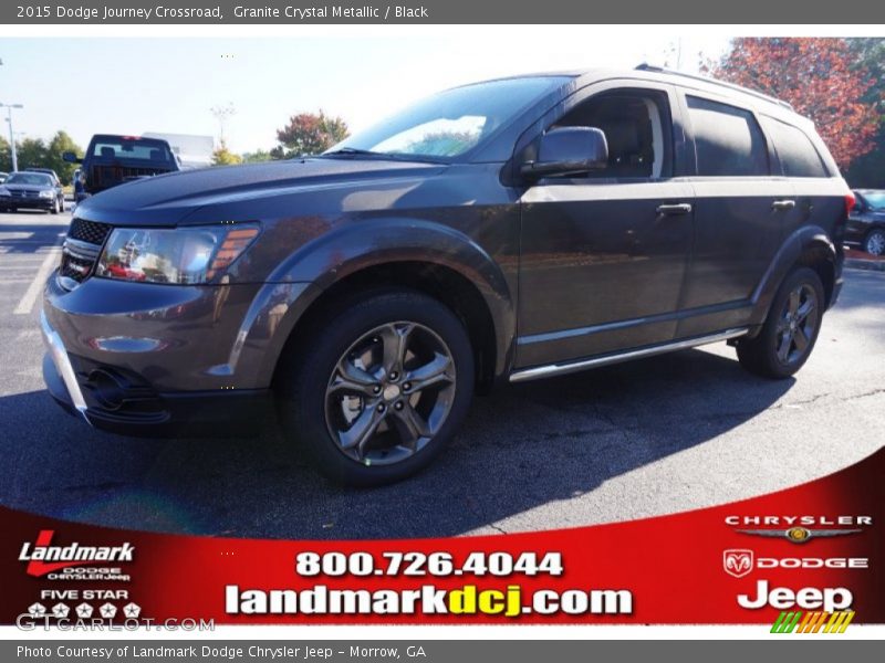 Granite Crystal Metallic / Black 2015 Dodge Journey Crossroad