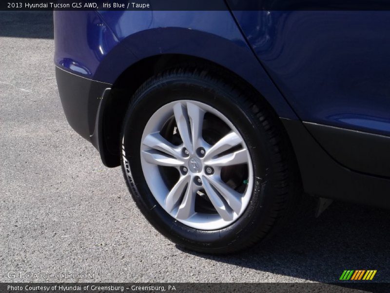Iris Blue / Taupe 2013 Hyundai Tucson GLS AWD