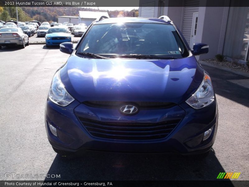 Iris Blue / Taupe 2013 Hyundai Tucson GLS AWD