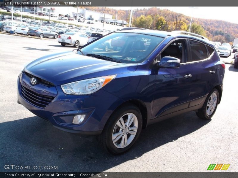 Iris Blue / Taupe 2013 Hyundai Tucson GLS AWD