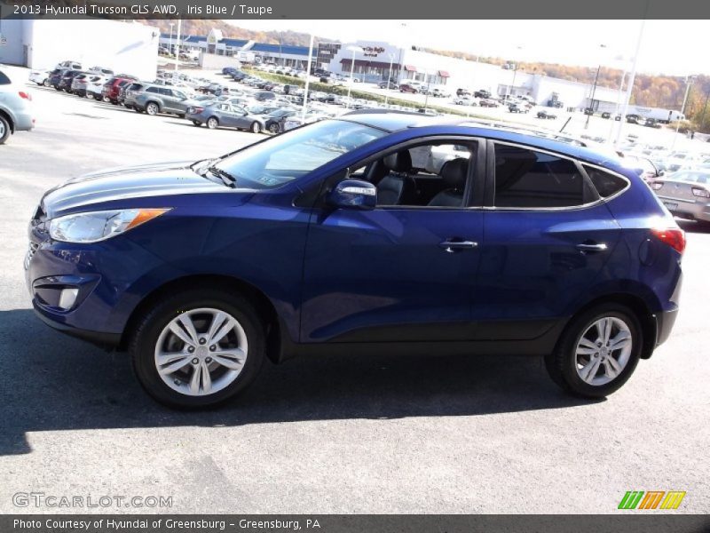Iris Blue / Taupe 2013 Hyundai Tucson GLS AWD