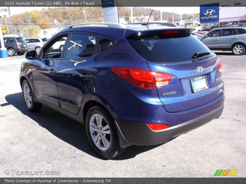 Iris Blue / Taupe 2013 Hyundai Tucson GLS AWD