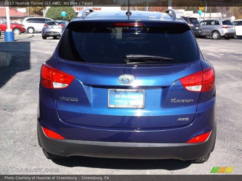 Iris Blue / Taupe 2013 Hyundai Tucson GLS AWD