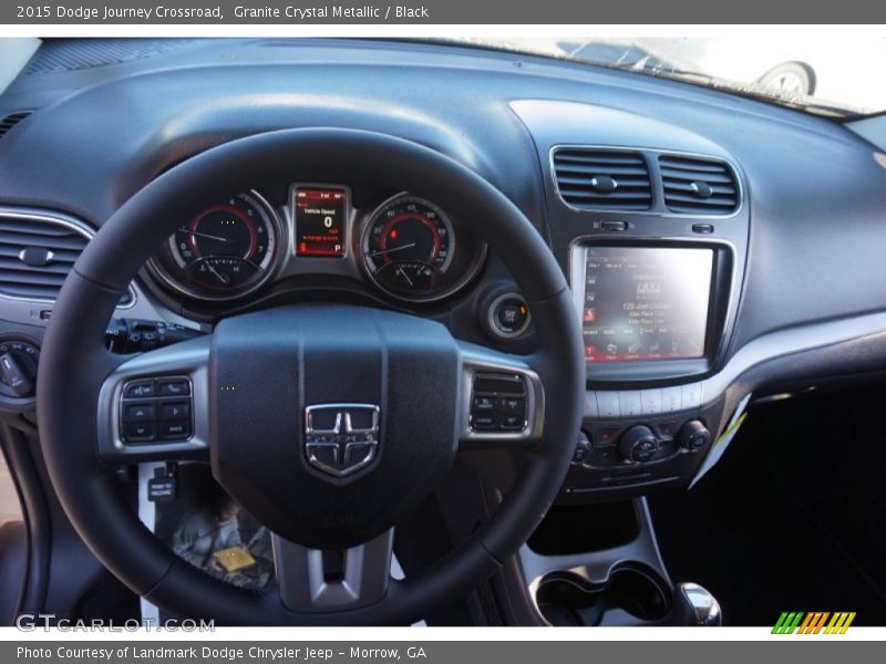 Granite Crystal Metallic / Black 2015 Dodge Journey Crossroad