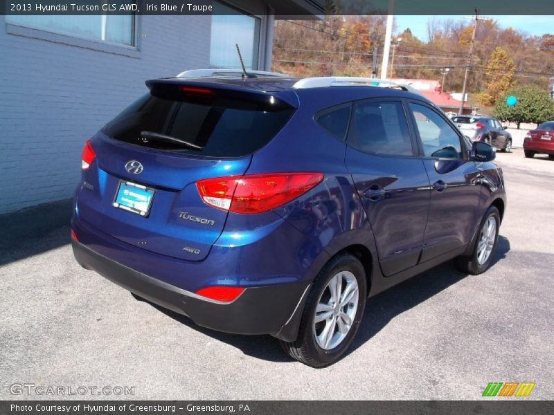 Iris Blue / Taupe 2013 Hyundai Tucson GLS AWD